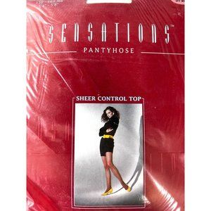 2 Pack Sensations Vintage Pantyhose OFF WHITE Size Med-Tall, Tall140-160 lbs, 5'